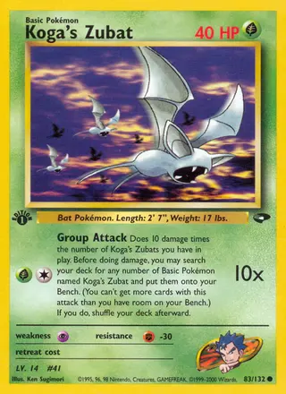 Carta Koga's Zubat