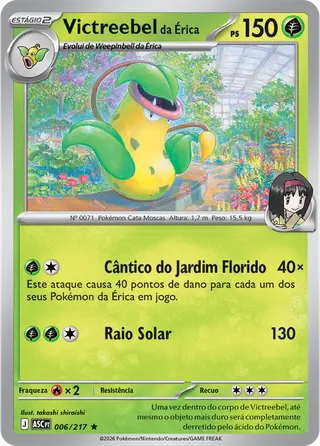 Carta Victreebel da Érica