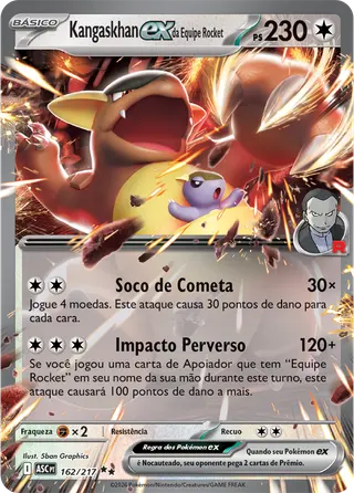 Carta Kangaskhan ex da Equipe Rocket