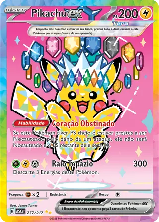 Carta Pikachu ex