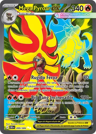 Carta Mega Pyroar ex