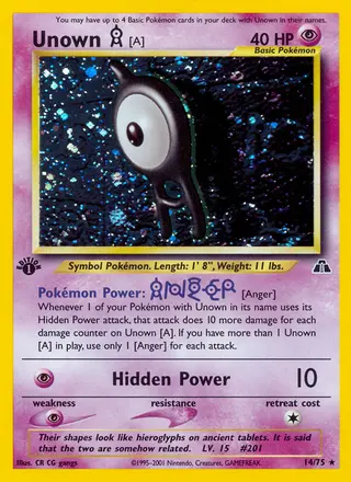 Carta Unown [A]
