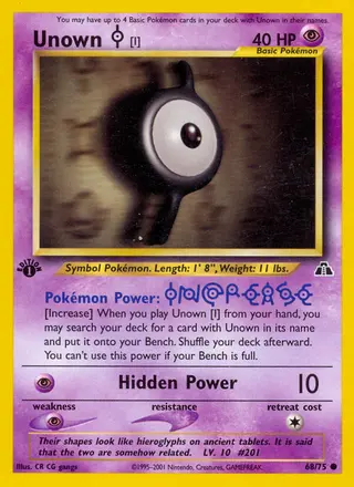 Carta Unown [I]
