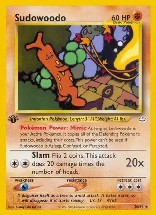 Carta Sudowoodo