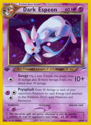 Carta Dark Espeon