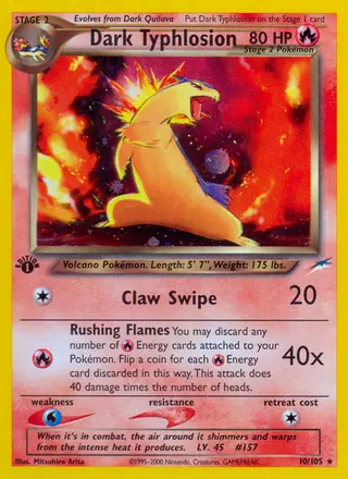Carta Dark Typhlosion