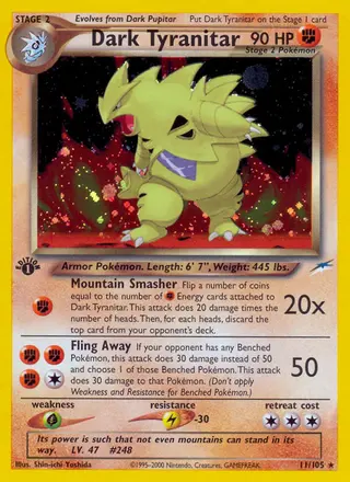 Carta Dark Tyranitar