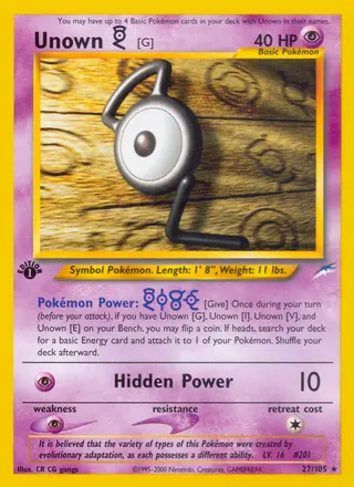 Carta Unown [G]