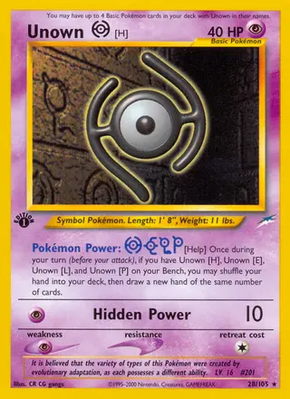 Carta Unown [H]