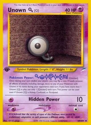 Carta Unown [Q]