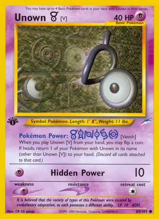 Carta Unown [V]