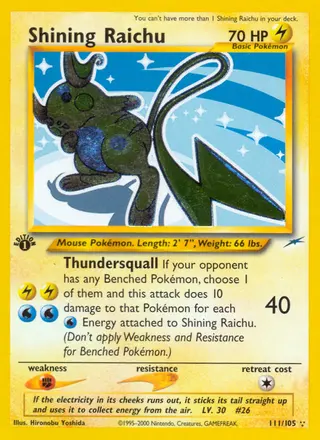 Carta Shining Raichu