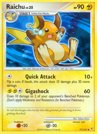 Carta Raichu