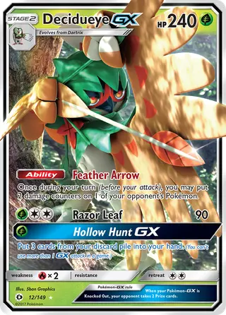 Carta Decidueye GX
