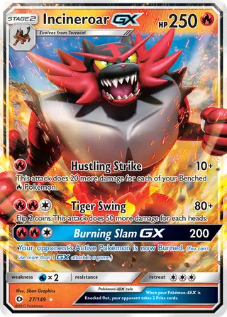 Carta Incineroar GX