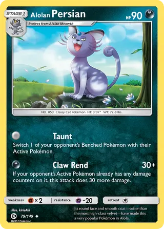 Carta Persian de Alola