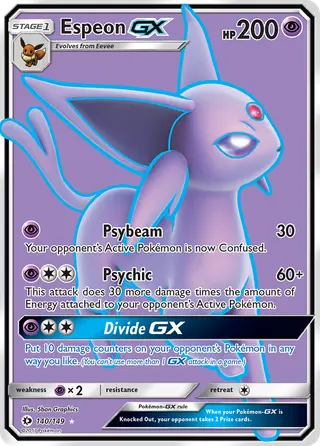 Carta Espeon GX