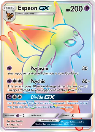 Carta Espeon GX