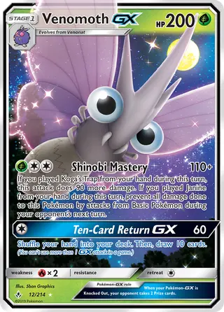 Carta Venomoth GX