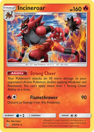 Carta Incineroar