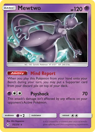 Carta Mewtwo