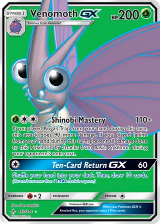 Carta Venomoth GX