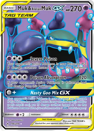 Carta Muk e Muk de Alola GX