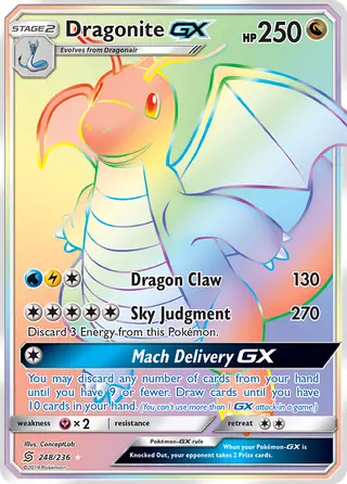 Carta Dragonite GX