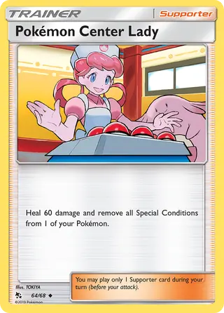 Carta Pokémon Center Lady