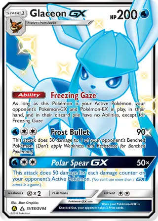 Carta Glaceon-GX