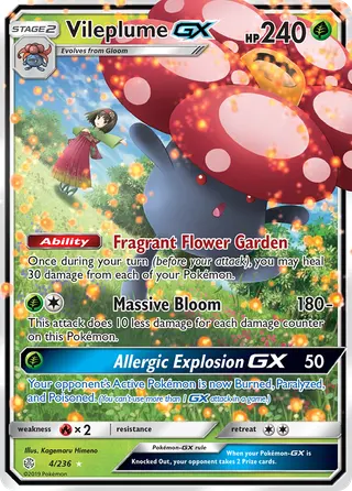 Carta Vileplume GX
