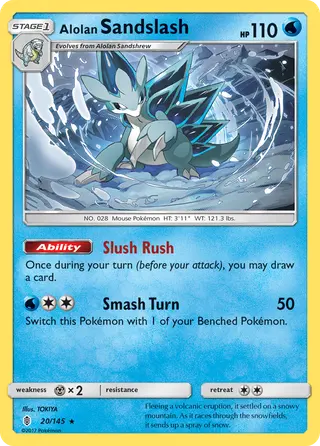 Carta Sandslash de Alola
