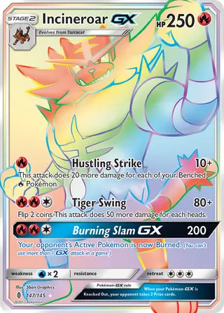 Carta Incineroar GX