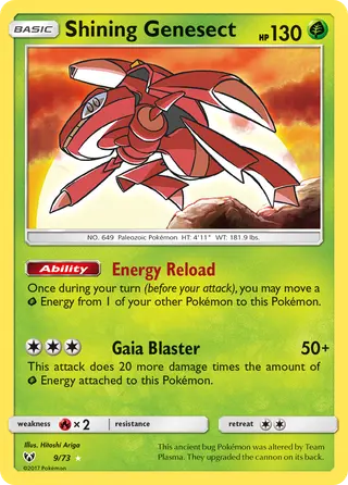 Carta Genesect Luminescente
