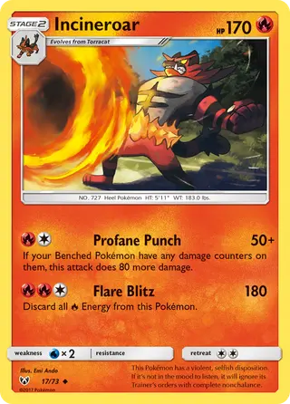 Carta Incineroar
