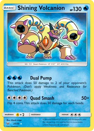 Carta Volcanion Luminescente