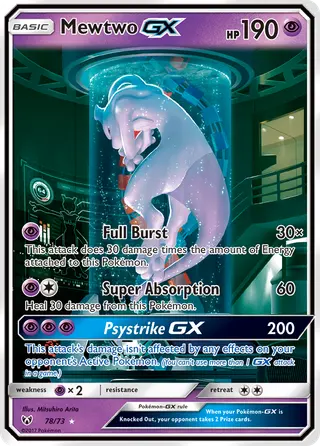 Carta Mewtwo GX