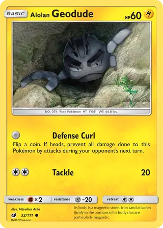 Carta Geodude de Alola