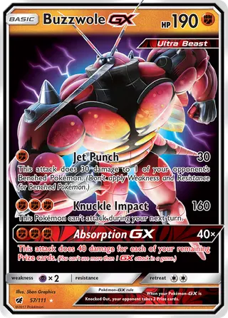 Carta Buzzwole GX