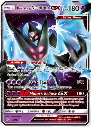 Carta Necrozma Asas Alvorada GX