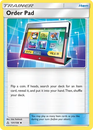 Carta Tablet de Pedido