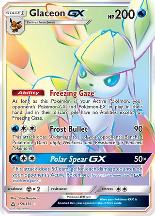Carta Glaceon GX
