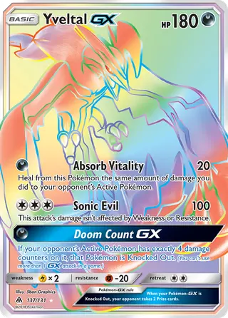 Carta Yveltal GX