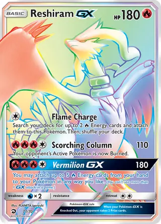 Carta Reshiram GX