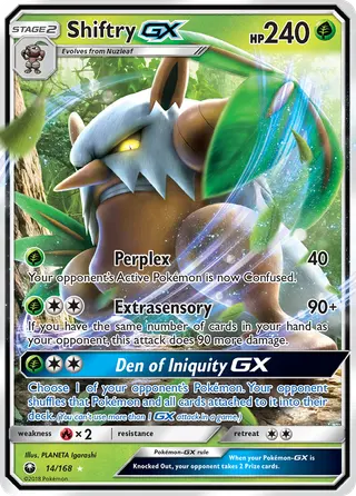Carta Shiftry GX