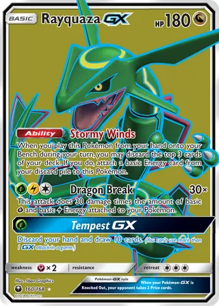 Carta Rayquaza GX