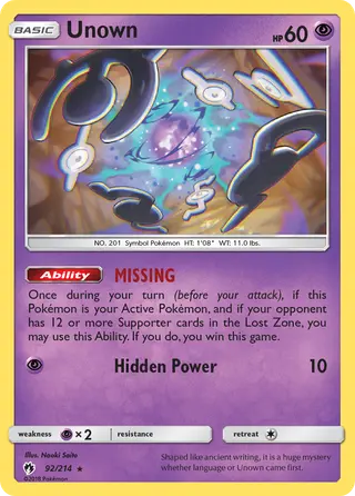 Carta Unown