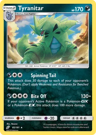 Carta Tyranitar