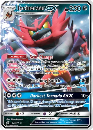 Carta Incineroar GX