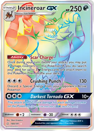 Carta Incineroar GX